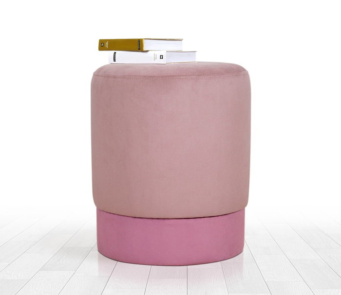 Atelier Del Sofa Puf de Terciopelo Rosa Atelier Del Sofa Puf de Terciopelo Rosa